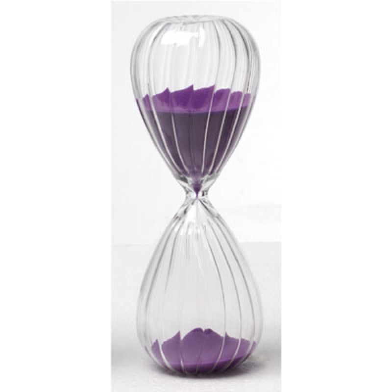 120 Minute 2 Hour Bright Purple Sand Hourglass Timer  