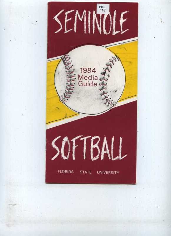 1984 Florida State Softball media guide MBX12  