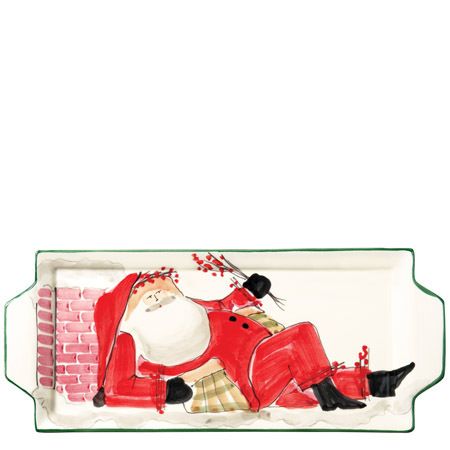 Vietri Old St. Nick Rectangular Platter OSN 7830  