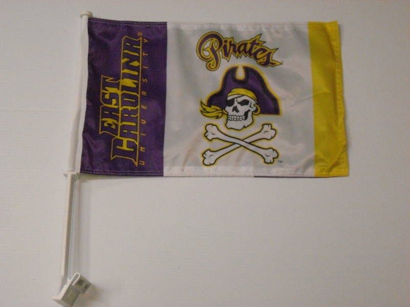 EAST CAROLINA ECU PIRATES FLAG NCAA CAR FLAG BANNER CAR WINDOW