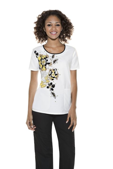 NEW BABY PHAT SCRUBS TOPS 26728 SUKO SUNKISS FLORAL  