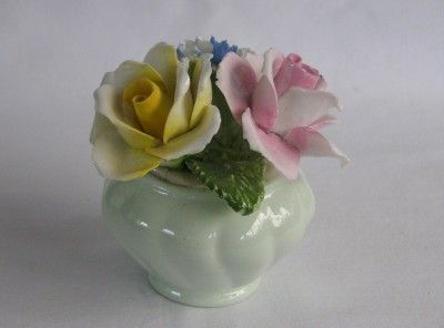 Vintage Handmade Radnor Art Pottery Bone China Staffordshire Floral 