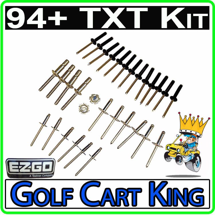 EZGO Complete Body Rivet Hardware Kit (94+) TXT Golf Cart Install Gas 