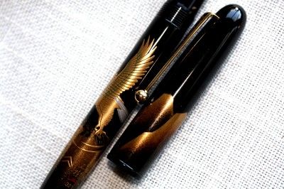 Namiki Eagle Limited Edition Maki e Fountain Pen 18k Gold Nib Medium 