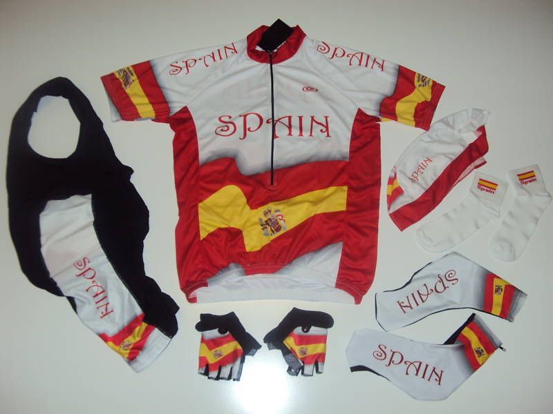 SPAIN Team España Cycling Set Jersey Bib Shorts XXXL  