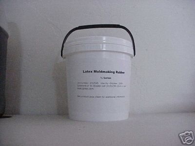 Latex Liquid Rubber for Mold Making, 1/2 Gallon Size  