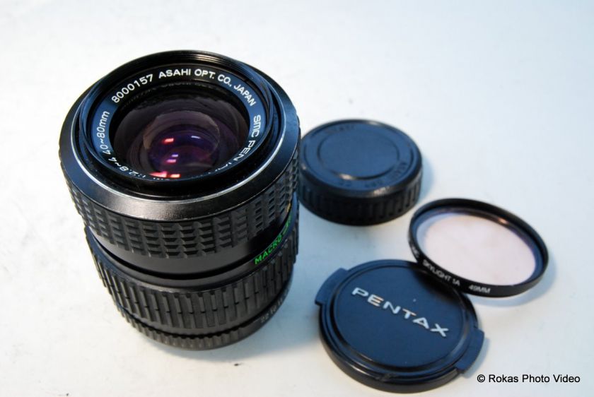Pentax 40 80mm f2.8 4 Lens manual focus Pentax PK  