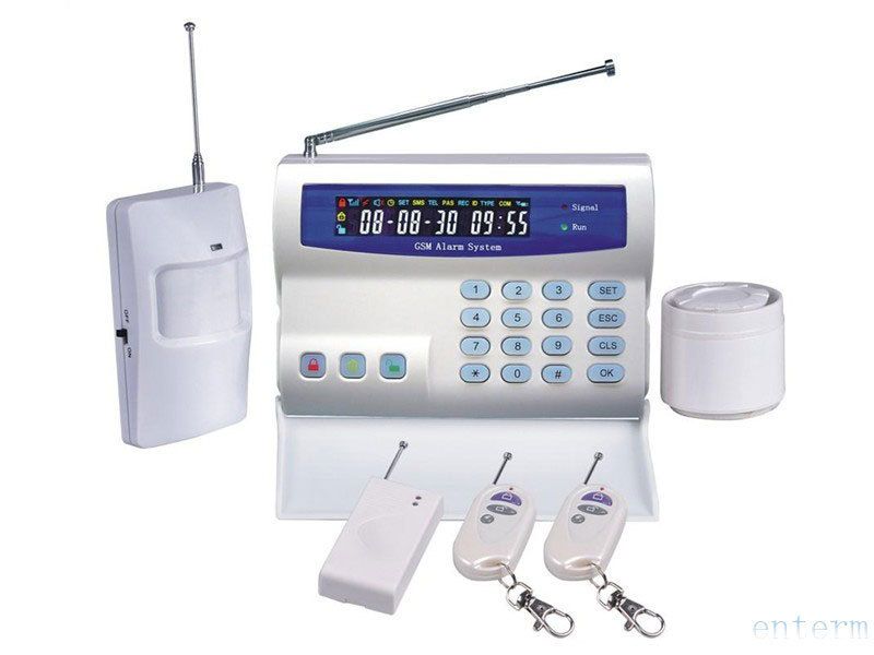   digital GSM Wireless home/commercial security System alarm LCD display