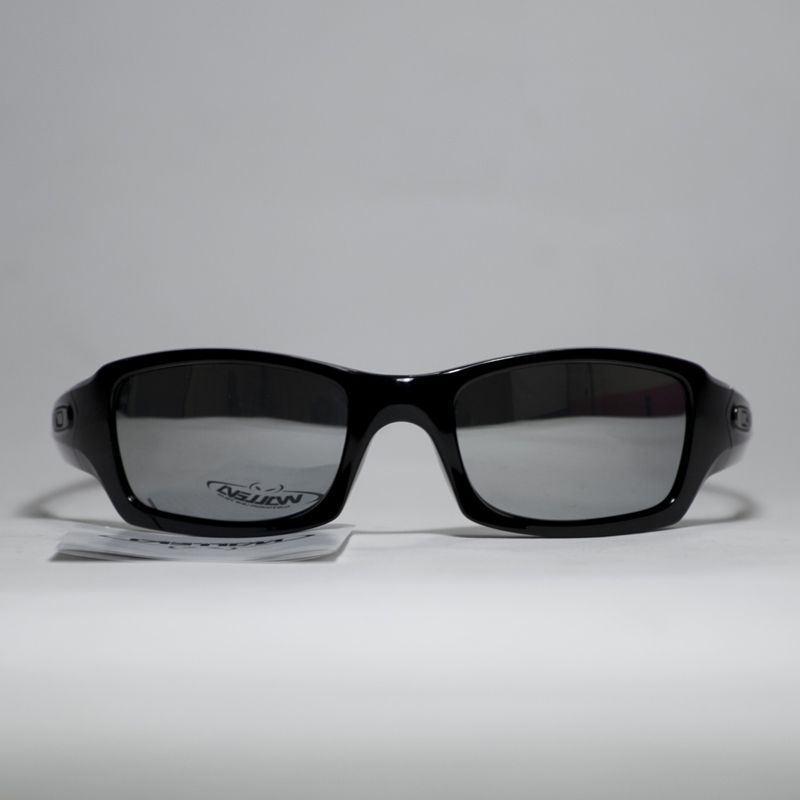  Polarized Black + Titanium Lenses For Oakley Fives Squared  