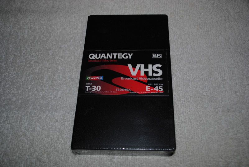 NEW QUANTEGY VHS BROADCAST VIDEO CASSETTE TAPES X2  