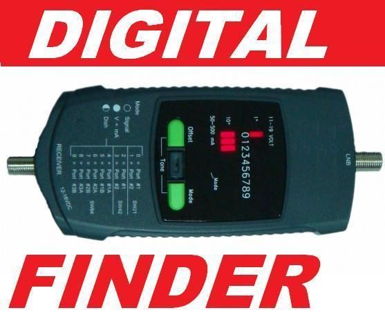 DIGITAL SATELLITE FINDER SIGNAL METER LNB SATELITE DISH  